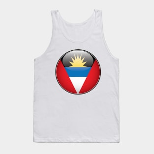 Antigua and Barbuda National Flag Glossy Button Tank Top